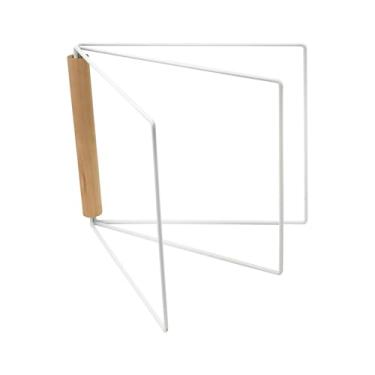 Imagem de Fxzqgnh Suporte Dobrável para Pano de Prato, Porta-toalhas, Suporte de, Banheiro, Casa, Branco, Tamanho real