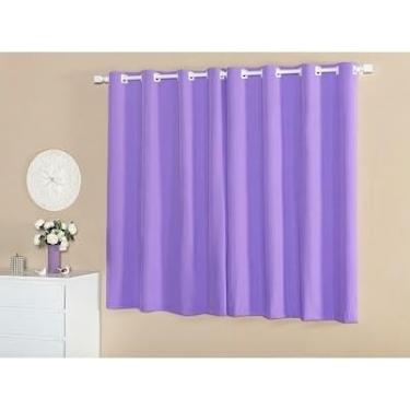 Imagem de Cortinas romanas, medindo 2,40 x 1,70 metros, adequadas para decorar janelas, salas de estar, quartos, etc. (MF170_LILAS)