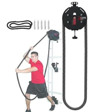 Imagem de CNAOHGHN Corda De Treinamento Infinita Para Academia, Treinamento FíSico Com Corda De Puxar, Sistema De Cabo Com Polias, ResistêNcia AjustáVel (0~30kg), Aparelho De Treino Para O Corpo Todo