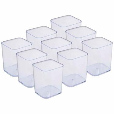 Imagem de Kit 9 Organizador De Mesa Lápis Maquiagem Pincel Algodão Dello