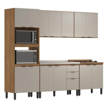 Imagem de Cozinha Modulada Composição Fhr001 Firenze 5 Peças Amêndola Nude Prime - Demóbile Amêndola Nude Prime