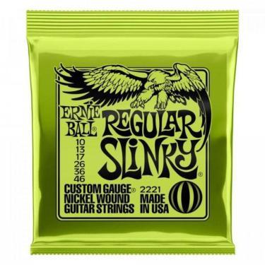 Imagem de Encordoamento Para Guitarra 0.10 Niquel Regular Slinky 2221 Ernie Ball [f002]