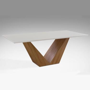 Imagem de Mesa de Jantar Versus Medidas 220cm X 110cm Laca Branca