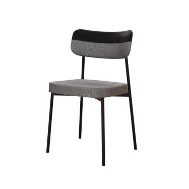 Imagem de Cadeira Mynna Fixa C/4 Pes 525 X 470 X 790 Mm C/1 Un. Crt.cinza/courino Preto Crt Cinza/courino Preto