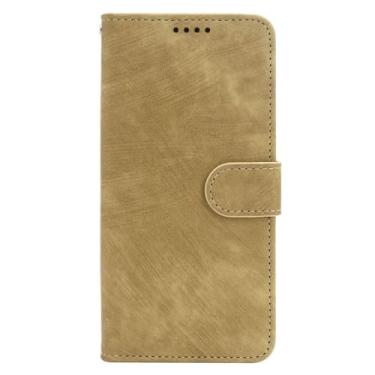 Imagem de FWYANZH Capa carteira para Xiaomi 17 Pro Max/17 Pro/17, capa flip de couro fosco, função de suporte, fecho magnético à prova de choque, amarelo, 17 Pro