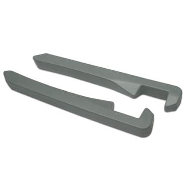 Imagem de HQRNYP 2 peças de enchimento de lacuna de assento de carro, bloqueador de carro, couro PU preenche a lacuna entre o assento e o console central, acessórios internos universais do carro organizador