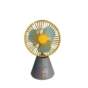 Imagem de Ventilador de Mesa Giratoria Mini Portátil (cinza)