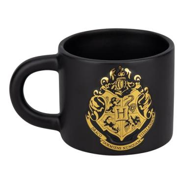 Imagem de Paladone Caneca Hogwarts Crest em relevo, folha preta e dourada oficialmente licenciada Harry Potter 400 ml xícara de café grande para chá e chocolate quente, mercadorias e presentes para fãs