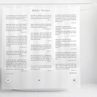 Imagem de Bowery Home Forro de cortina de chuveiro de poliéster reciclado ecológico – Impermeável, sustentável, não tóxico, com ilhós à prova de ferrugem, NÃO feito na China – 72 x 72 pol, 4G – NIV Holy Bible