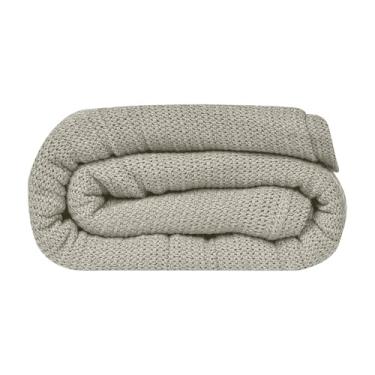 Imagem de Linteum Textile Supply Leno Weave Manta de aveia, Queen 100% algodão, leve, quente, fofo, premium e durável, macio e aconchegante para cama, sofá, manta para todas as estações [90x209]