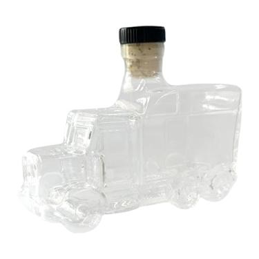 Imagem de Decantador de vinho | Garrafa de uísque meio caminhão | Recipiente de licor de cozinha de 375 ml com tampa para hospedar brunch cerveja champanhe, aniversário, festas de casamento, eventos em casa