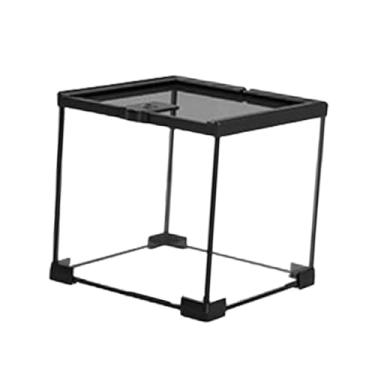 Imagem de ShengQuanHao Terrário para Répteis, Recipiente para Répteis, Portátil, Transparente, Incubadora, Caixa de Alimentação para Camaleão, Gerbilo, Caranguejo Eremita, 20cm x 20cm x 20cm