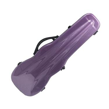 Imagem de Estojo de violino leve de fibra de carbono composto roxo com alças duplas à prova d'água estojo de violino profissional (cor: 4/4)