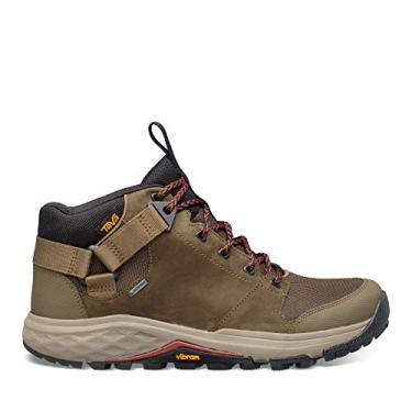 Imagem de TEVA Grandview Gore-Tex Botas de caminhada masculinas duráveis e impermeáveis, Oliva escura, 40