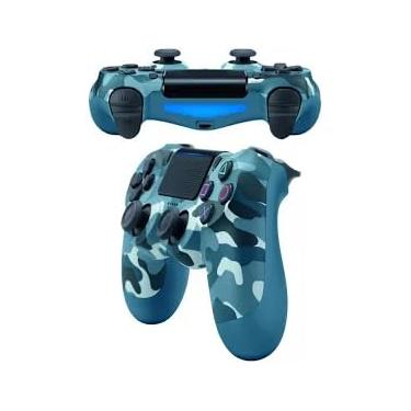Imagem de Controle Sem Fio Camuflado para Joystick de Jogo Compatível Com PS4/Slim/Pro/PC/SmartTV [playstation_4] (Azul)