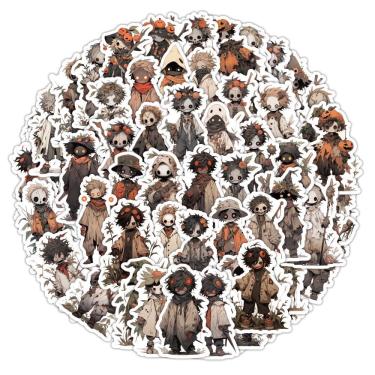 Imagem de Adesivos Scarecrows, vinil impermeável, anime, 60 unidades/lote, 5-7 cm