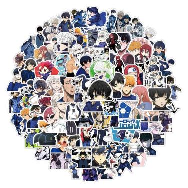 Imagem de Pacote de adesivos Isagis Yoichis Anime Blues Locks, 50 unidades à prova d`água