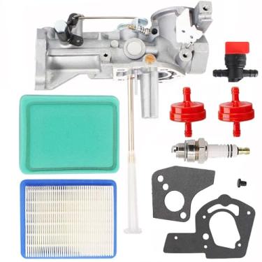 Imagem de hiSpkNix Carburador para Briggs com motores Stratton 5HP-5.5HP - compatível com 135202, 135292, 130212, 130202, 130292, 492611, 137202 - Serve para Craftsman com rototillers MTD com trituradores