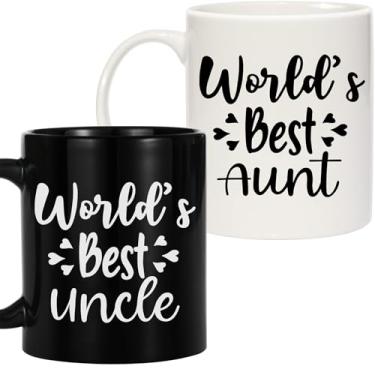 Imagem de Breezy Valley Presentes de Natal para tia tio, canecas tia tio, melhores tios do mundo, canecas de café para tios do mundo