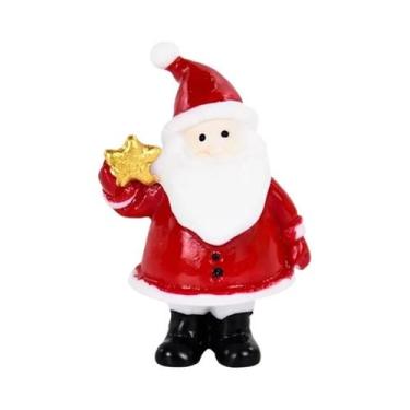 Imagem de Figurinha De Papai Noel Com Trenó, Boneco De Neve, Árvore E Casa De Na