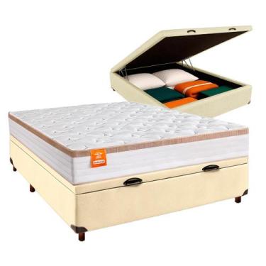 Imagem de Conjunto Cama Box Bau Casal + Colchão Isis Inducol