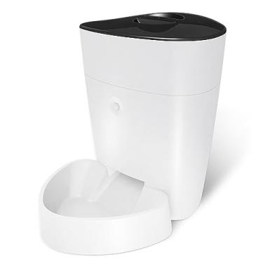 Imagem de Alimentador automático para gatos e cachorros 5G WiFi com controle por aplicativo de ração seca 4L Alarmes bloqueio baixo