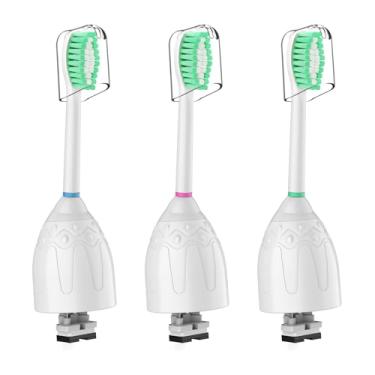 Imagem de Cabeças de escova de dentes para Philips Sonicare Cabeças de substituição de escovas de dentes médias macias Dupont Cerdas elétricas Cabeças de substituição para escova de dentes elétrica E-Series