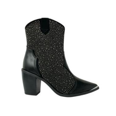 Imagem de Bota Feminina Vizzano Country Cano Baixo Preta 3070111-Feminino