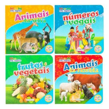 Imagem de Livros Para Bebê Inglês E Português Coleção Bê-a-bá 4 Volumes - Girass