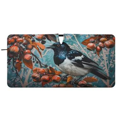 Imagem de CEBUGI Para-brisa de carro dobrável Sombra de sol Magpie para janela de carro Guarda-chuva Para-brisa dianteiro para-sol para acessórios de carro fixe bloqueador solar refletivo de carro, M