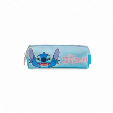 Imagem de Estojo Escolar Feminino Stitch Azul - Disney, U, Azul