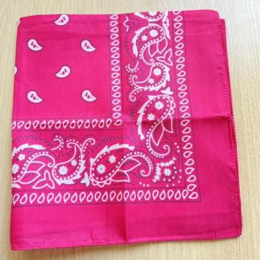 Imagem de Bandana Colorida com Estampa de Arabescos  55x55 cm - Pistache Acessór