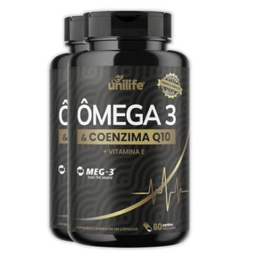 Imagem de Kit 2 Ômega 3 Com Coenzima Q10 Unilife 60 Cápsulas