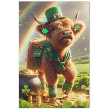 Imagem de Quebra-cabeças de unicórnios roxos cenário fantástico 1000 peças adultos pintura animal arte divertido quebra-cabeça elefante branco presentes de festa, 75 x 40 centímetros