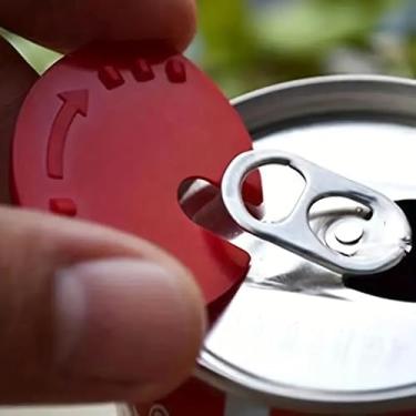 Imagem de 5 peças de tampa de lata de bebida, protetor de refrigerante, tampa superior de garrafa de cerveja, tampas de suco reutilizáveis, fixador de vedação de lata para bebidas de refrigerante de cerveja