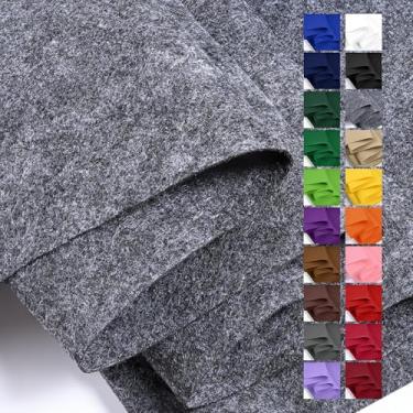 Imagem de Ribreeze Folha de tecido de feltro preto carvão 91.4 cm x 91.4 cm (1 jarda quadrada) 1 mm de espessura, perfeito para artesanato, bricolage, costura e decoração, projetos vendidos pela The Yard