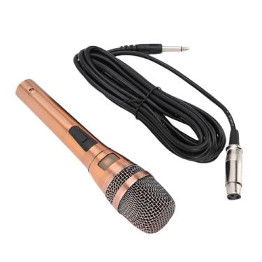Imagem de Jopwkuin Microfone Cardióide Dinâmico Com Fio, Som Superior para Casa, Ktv, Desempenho de Palco, Material Abs