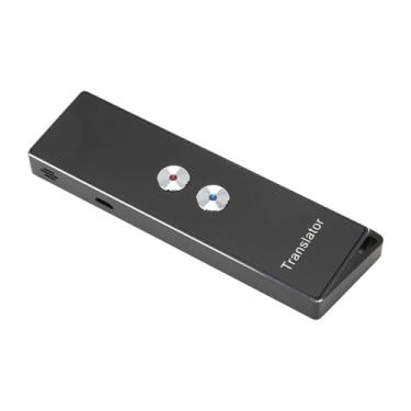 Imagem de Generic Dispositivo Tradutor de Idiomas Inteligente e Portátil para Todos Os Viajantes Comunicação Cara a Cara 5.0 para Reuniões Com Amigos Material de Liga de Alumínio (Preto)