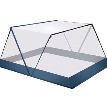 Imagem de Mosquiteiro dobrável para cama casal portátil, tenda protetora contra mosquito e pernilongo, rede de tela respirável fácil de montar