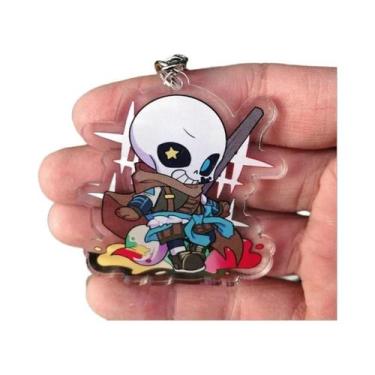 Imagem de Jogo UNDERTALE Frisk Sans Flowey Toriel Trajes Cosplay Anime Chaveiro 