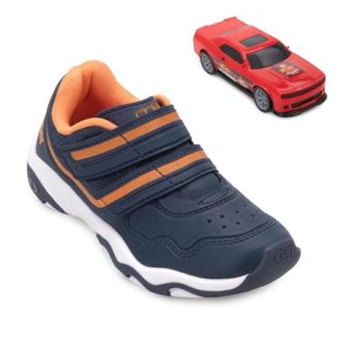 Imagem de Tênis Kidy Play Infantil Kd25/007082 Marinho/laranja