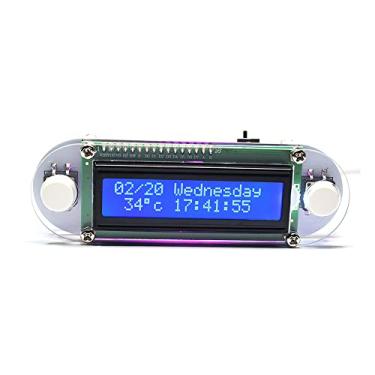 Imagem de Mingzhe Efeito de Luz de Velas LCD1602 Vibração Relógio Kit Digital Eletrônico DIY Romântico para Decoração Casa