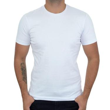 Imagem de Camiseta Masculina Lado Avesso Slim Branca - LH1643-Feminino