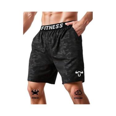 Imagem de Shorts esportivos masculinos, shorts de treino de secagem rápida - NON
