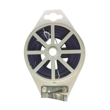 Imagem de Fio de jardim de 50 m com carretel de cortador e dispensador integrado - Laços flexíveis para plantas e laços torcidos para suporte de plantas ao ar livre, arranjos de flores internos, grinalda