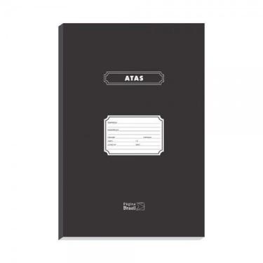 Imagem de Livro Ata Sem Margem Com 200 Folhas 305x210 mm - Página Brasil - Pagin