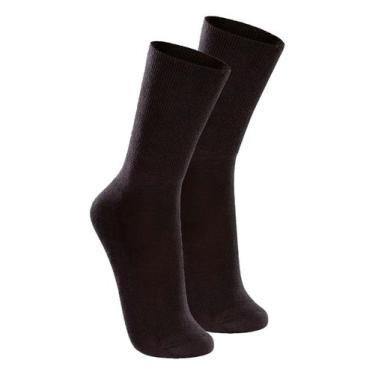 Imagem de Kit com 2 Pares de Meias Cano Longo Lupo 1540-002, Preto
