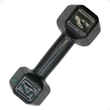 Imagem de Halter Sextavado Emborrachado - 4 Kg - BOX INGÁ