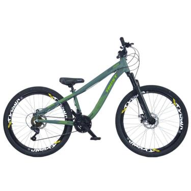 Imagem de Bicicleta Aro 26 Trust 21V Freerider Ravage Cambio Shimano Tipo Flame-Unissex