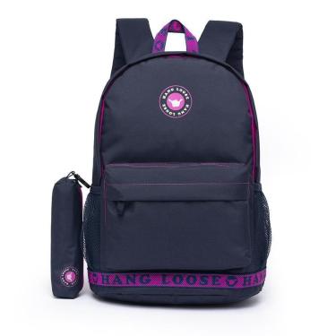 Imagem de Mochila Hang Loose Estojo Executivo Escolar Trabalho Feminino 19 Litros-Masculino